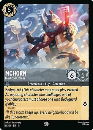 McHorn - Ice-Cold Officer (181/204) - Winterspell Cold Foil