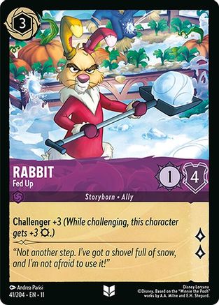 Rabbit - Fed Up (41/204) - Winterspell Cold Foil