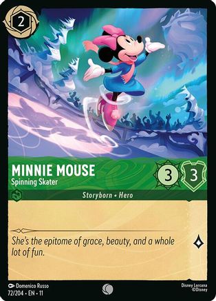 Minnie Mouse - Spinning Skater (72/204) - Winterspell Cold Foil