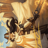 Omenport Vigilante // Omenport Vigilante (AOTJ-003) - Outlaws of Thunder Junction Art Series (Borderless)