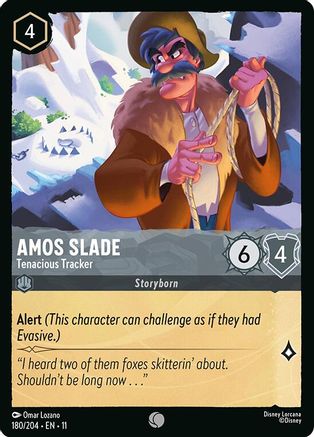 Amos Slade - Tenacious Tracker (180/204) - Winterspell Cold Foil