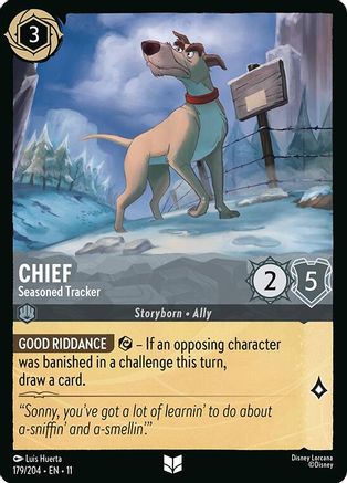 Chief - Seasoned Tracker (179/204) - Winterspell Cold Foil