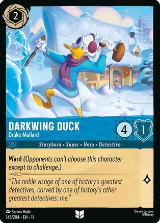 Darkwing Duck - Drake Mallard (145/204) - Winterspell Cold Foil