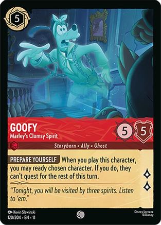 Goofy - Marley's Clumsy Spirit (120/204) - Winterspell Cold Foil