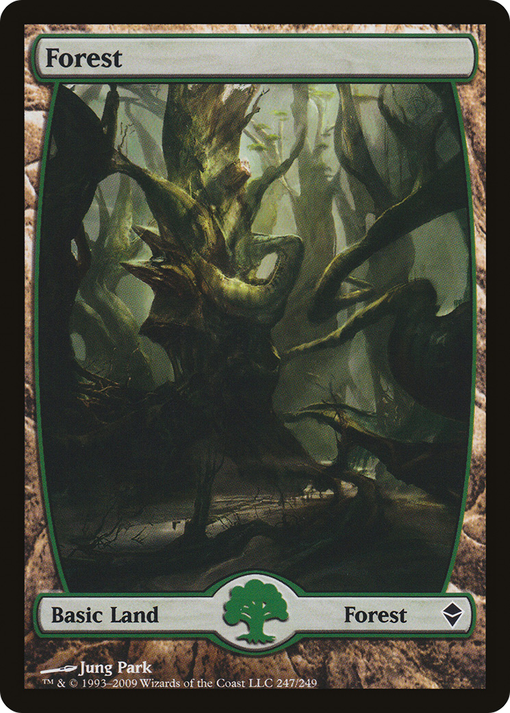 Forest (247) - Full Art (ZEN-247) - Zendikar Foil