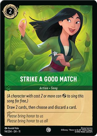 Strike a Good Match (94/204) - Winterspell Cold Foil