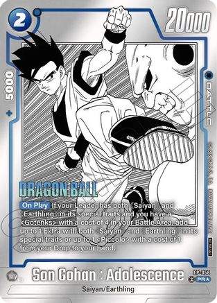 Son Gohan : Adolescence - FP-058 (Tournament Pack MANGA ver. SPECIAL) (FP-058) - Tournament and Championship Promos Holofoil