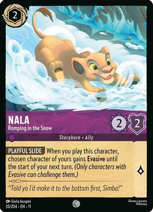 Nala - Romping in the Snow (35/204) - Winterspell Cold Foil