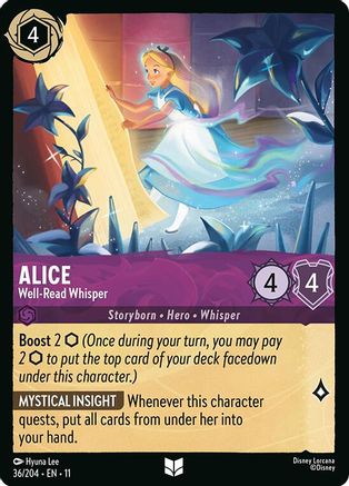 Alice - Well-Read Whisper (36/204) - Winterspell Cold Foil