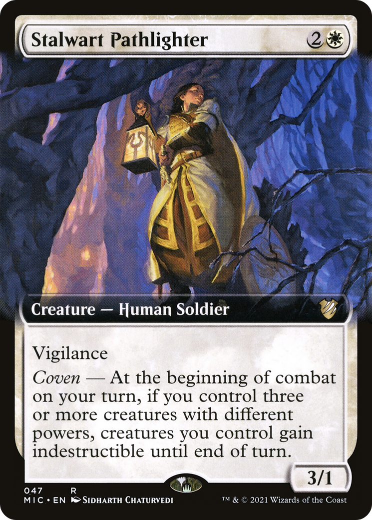 Stalwart Pathlighter (Extended Art) [Innistrad: Midnight Hunt Commander]