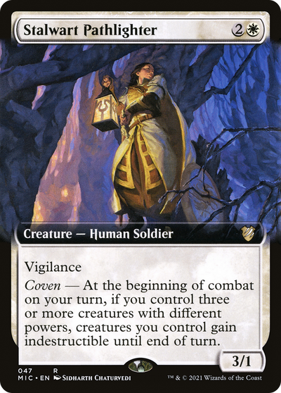Stalwart Pathlighter (Extended Art) [Innistrad: Midnight Hunt Commander]