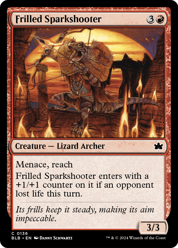 Frilled Sparkshooter (BLB-136) - Bloomburrow Foil