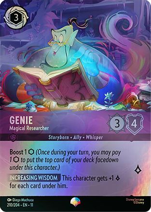 Genie - Magical Researcher (Epic) (210/204) - Winterspell Holofoil