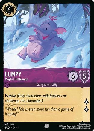 Lumpy - Playful Heffalump (56/204) - Winterspell Cold Foil
