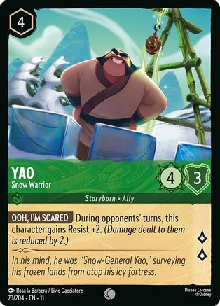 Yao - Snow Warrior (73/204) - Winterspell Cold Foil