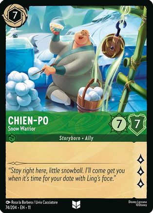 Chien-Po  - Snow Warrior (74/204) - Winterspell