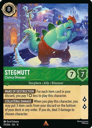Stegmutt - Clumsy Dinosaur (79/204) - Winterspell Cold Foil