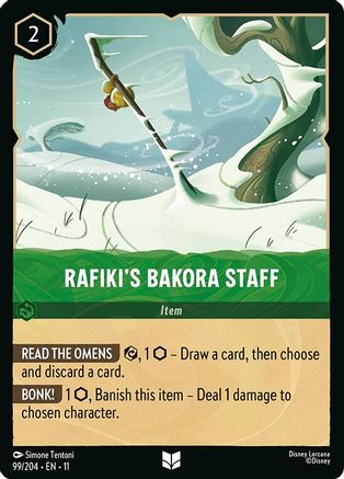 Rafiki's Bakora Staff (99/204) - Winterspell Cold Foil