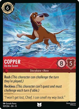 Copper - On the Scent (107/204) - Winterspell Cold Foil