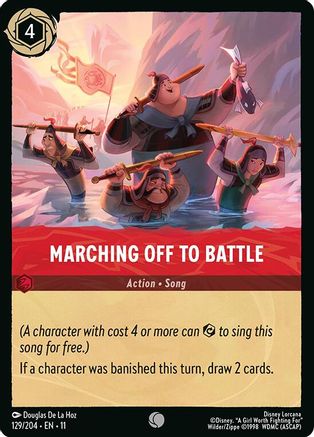 Marching Off to Battle (129/204) - Winterspell Cold Foil