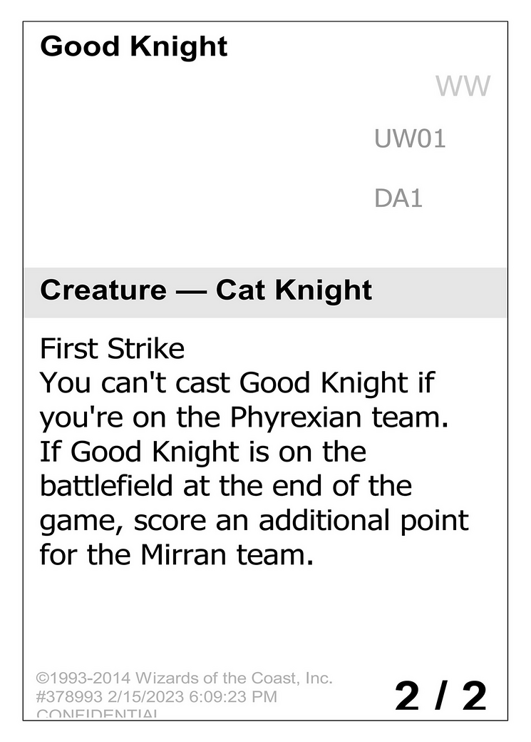 Good Knight (UNK-UW01) - Unknown Event