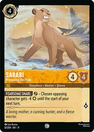 Sarabi - Protecting the Pride (12/204) - Winterspell Cold Foil