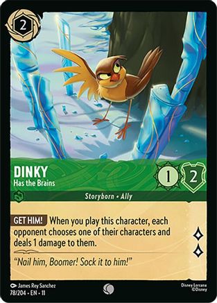 Dinky - Has the Brains (78/204) - Winterspell Cold Foil