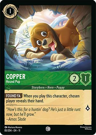 Copper - Hound Pup (85/204) - Winterspell Cold Foil