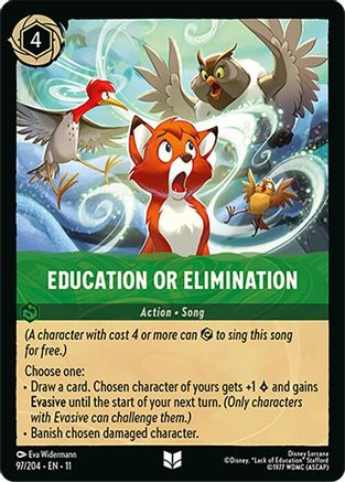 Education or Elimination (97/204) - Winterspell Cold Foil