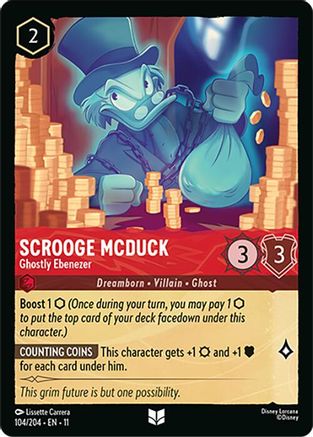 Scrooge McDuck - Ghostly Ebenezer (104/204) - Winterspell