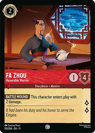 Fa Zhou - Honorable Warrior (110/204) - Winterspell Cold Foil