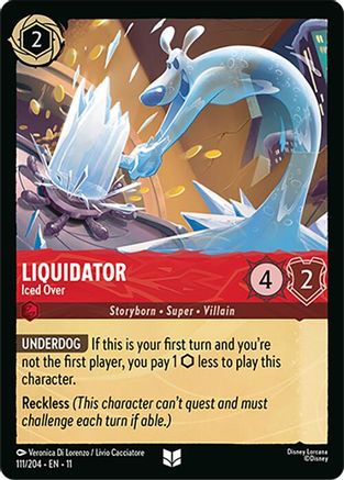 Liquidator - Iced Over (111/204) - Winterspell Cold Foil
