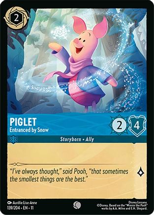 Piglet - Entranced by Snow (139/204) - Winterspell Cold Foil