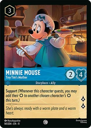 Minnie Mouse - Tiny Tim's Mother (141/204) - Winterspell Cold Foil