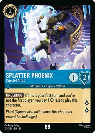Splatter Phoenix - Rejected Artist (153/204) - Winterspell Cold Foil