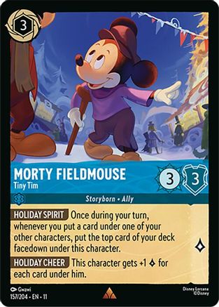 Morty Fieldmouse - Tiny Tim (157/204) - Winterspell Cold Foil