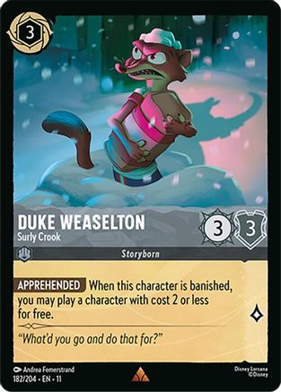 Duke Weaselton - Surly Crook (182/204) - Winterspell