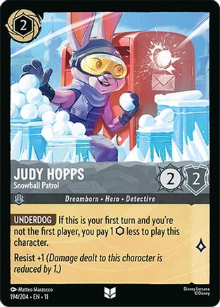 Judy Hopps - Snowball Patrol (194/204) - Winterspell Cold Foil