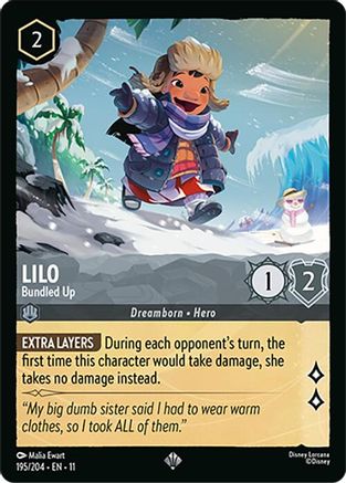 Lilo - Bundled Up (195/204) - Winterspell Cold Foil