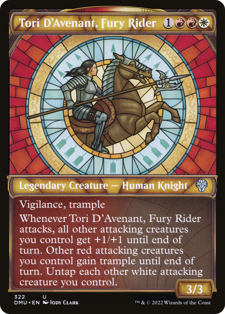 Tori D'Avenant, Fury Rider (Showcase) (DMU-322) - Dominaria United: (Showcase) Foil