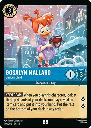 Gosalyn Mallard - Curious Child (149/204) - Winterspell Cold Foil