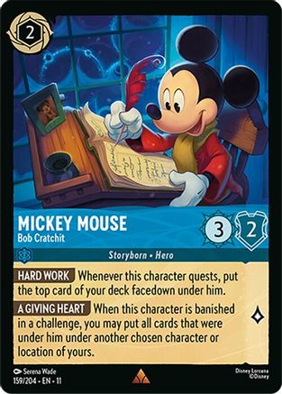 Mickey Mouse - Bob Cratchit (159/204) - Winterspell Cold Foil