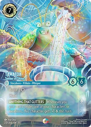 Tamatoa - Seeker of Shine (Enchanted) (237/204) - Winterspell Holofoil