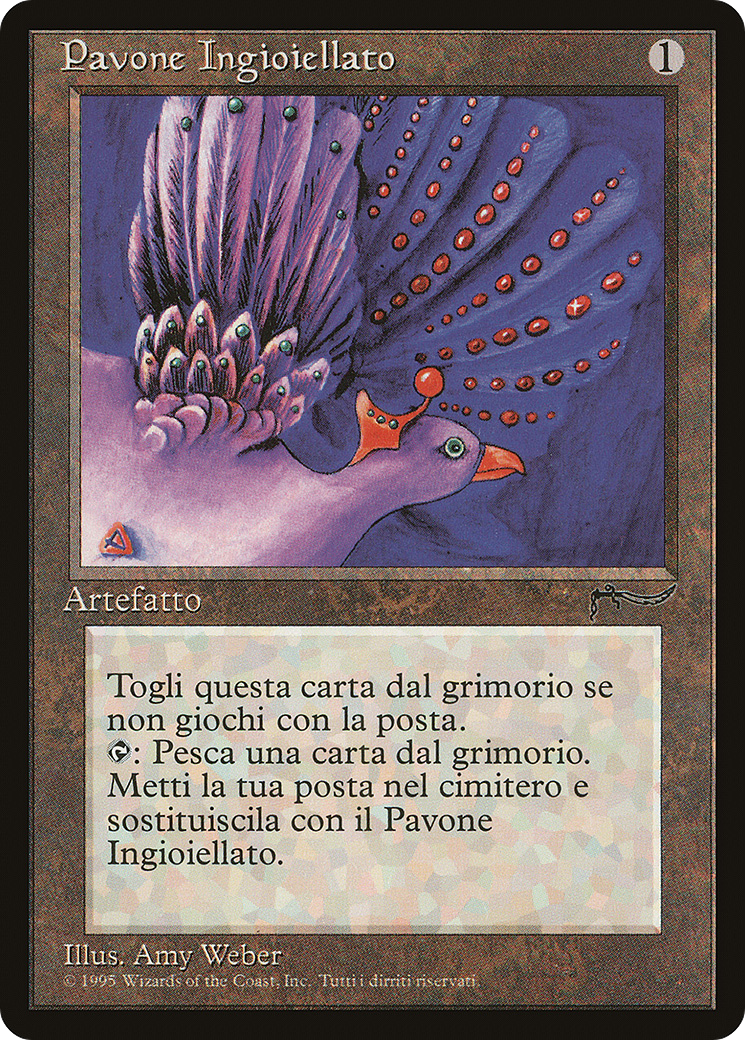 Jeweled Bird (Italian) - "Pavone Ingioiellato" (REN-) - Rinascimento