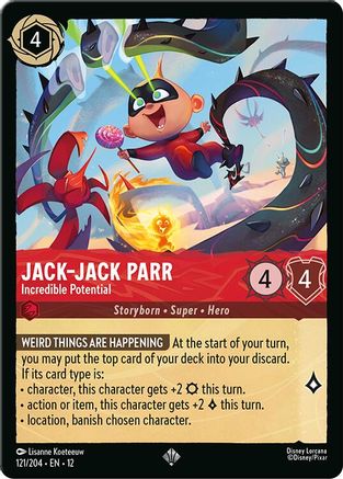 Jack-Jack Parr - Incredible Potential (121/204) - Wilds Unknown Cold Foil