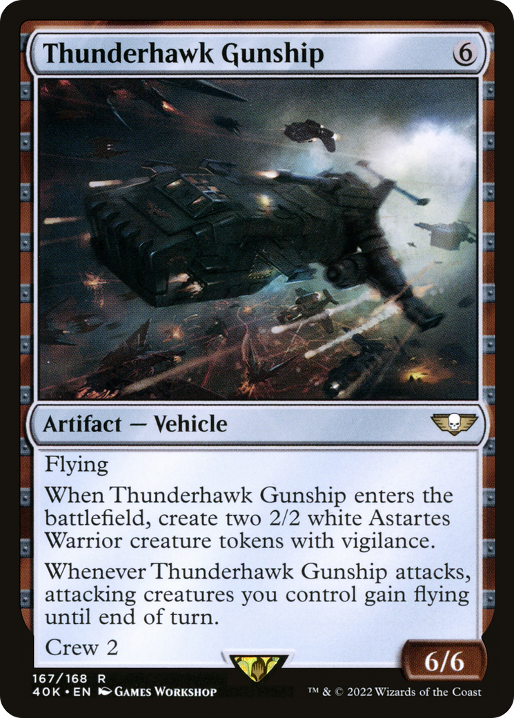 Thunderhawk Gunship (40K-167) - Warhammer 40,000 Commander