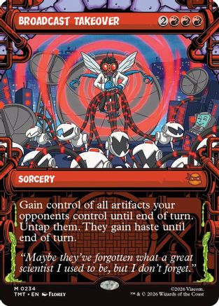 Broadcast Takeover (Showcase) (TMT-234) - Teenage Mutant Ninja Turtles Foil