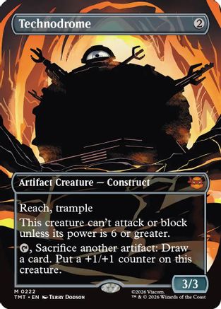 Technodrome (Borderless) (TMT-222) - Teenage Mutant Ninja Turtles Foil