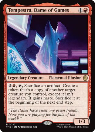 Tempestra, Dame of Games (TMC-027) - Commander: Teenage Mutant Ninja Turtles