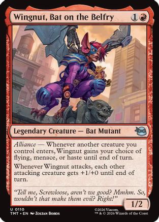 Wingnut, Bat on the Belfry (TMT-110) - Teenage Mutant Ninja Turtles Foil